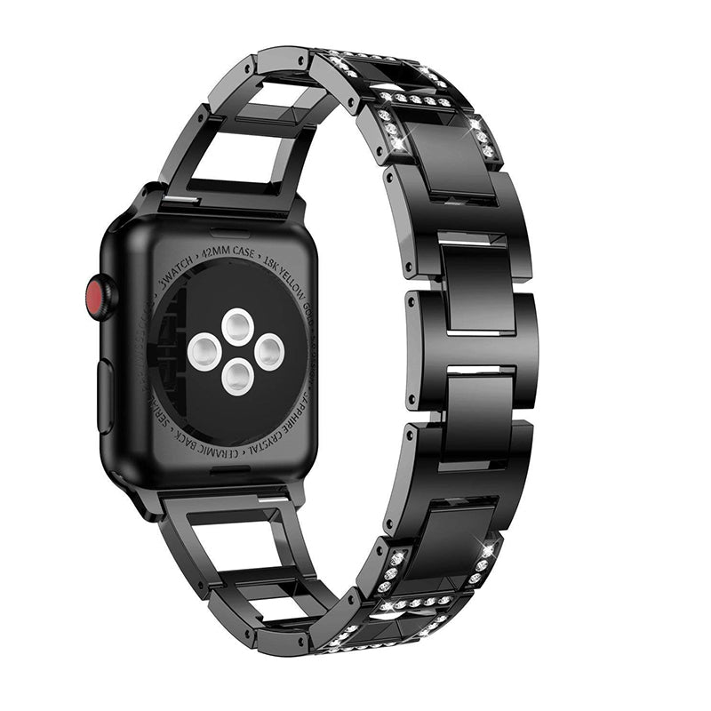 Trapezoid Design Rhinestones Decor Metal Wrist Strap Replacement Watchband for Apple Watch Ultra 2 49mm Series 9 45mm SE (2023) 44mm Ultra 49mm Series 8 45mm 7 45mm Series 6 5 4 SE 44mm SE (2022) 44mm Series 3 2 1 42mm Trapezoid Design Rhinestones Decor Metal Wrist Strap Replacement Watchband for Apple Watch Ultra 2 49mm Series 9 45mm SE (2023) 44mm Ultra 49mm Series 8 45mm 7 45mm Series 6 5 4 SE 44mm SE (2022) 44mm Series 3 2 1 42mm